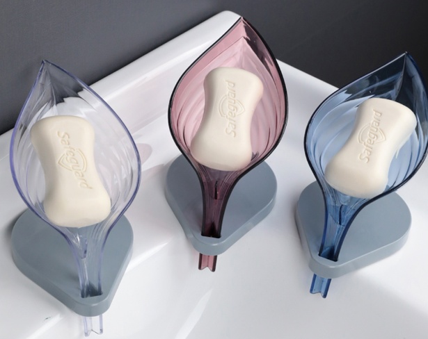 Leaf-Shaped Self-Draining Soap Holder - Image 8