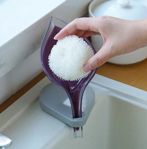 Leaf-Shaped Self-Draining Soap Holder - Image 11