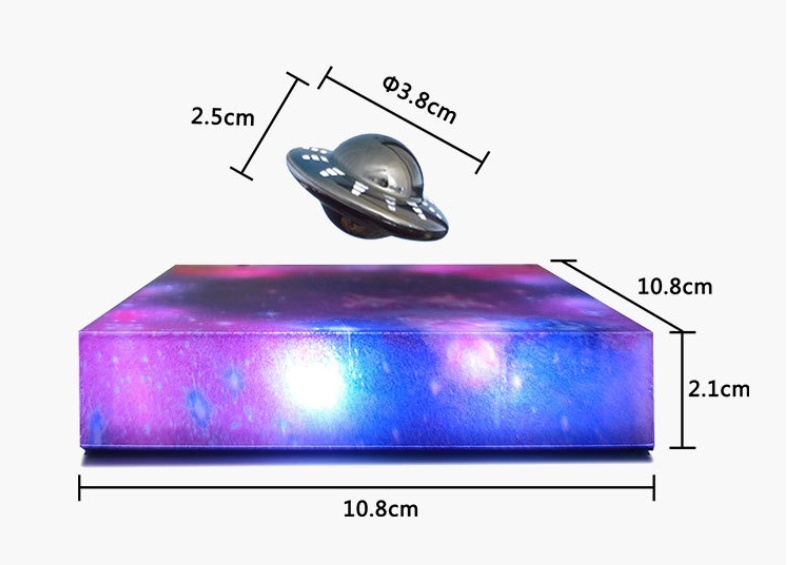 Magnetic Floating UFO Lamp with Galaxy Base