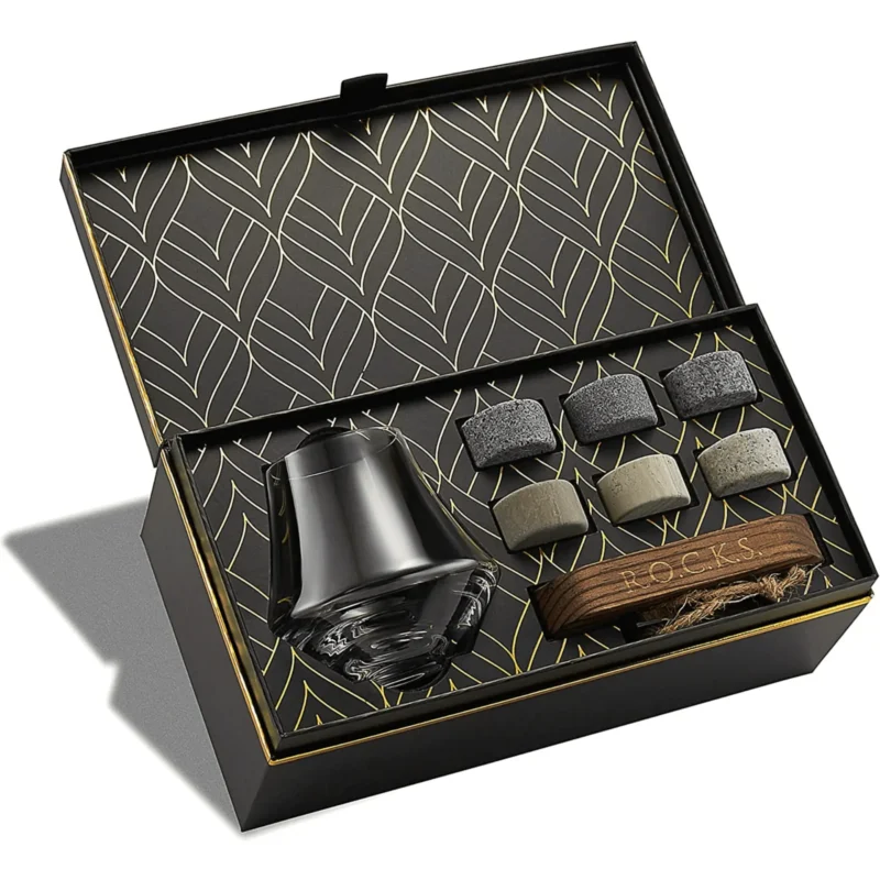 Whiskey Stones Gift Set Granite Rocks