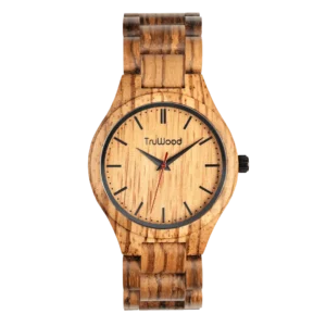 TruWood Jaguar Exotic Zebra Wood Watch