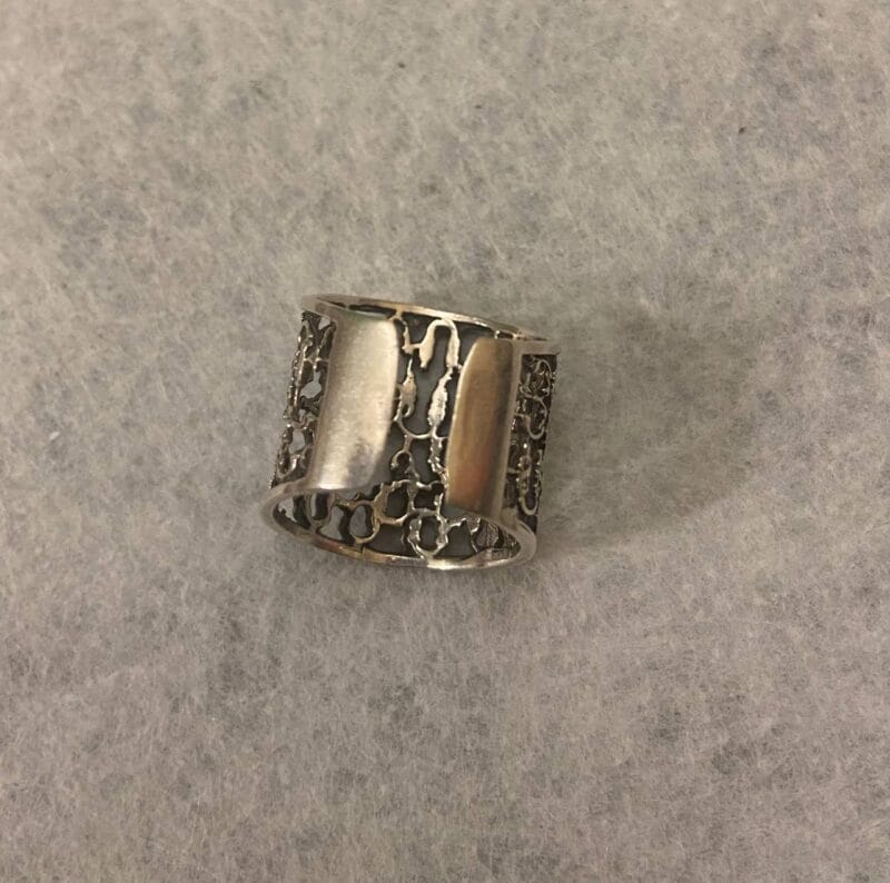Armenian Silver 925 Petroglyph Ring | Wide Band Handmade - Image 4