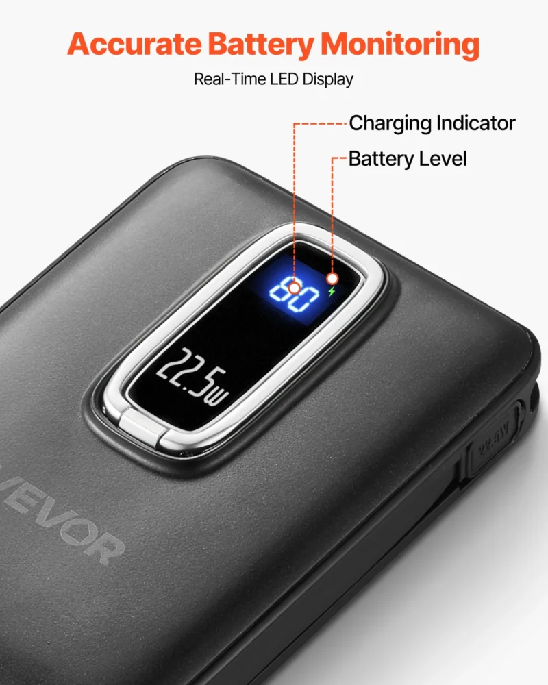 MagSafe Elite: 10,000mAh Power Bank with LED Display - Image 5
