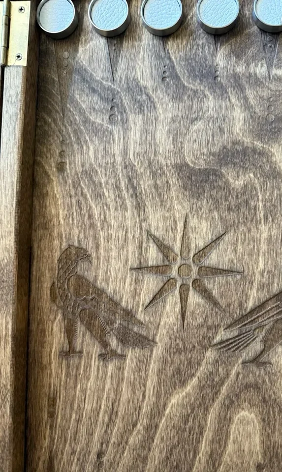 Elite 100% Artisan Handmade Wooden Backgammon - Image 3